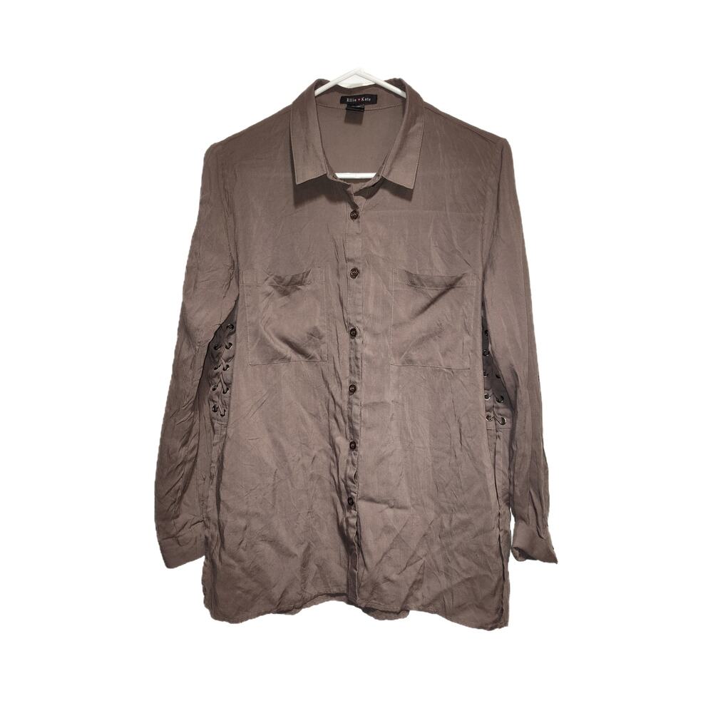 Ellie Kate Women's Button Up Shirt Size Large